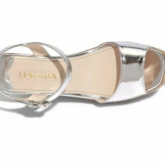 Prada wedge sandals mint condition 39 made in Italy. - Picture 2 of 5